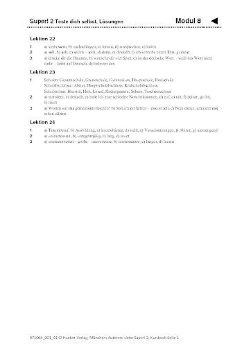 Modul 8 – Lösungen