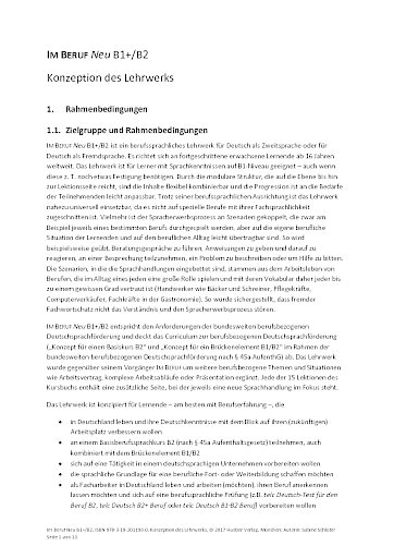 Konzeption des Lehrwerks