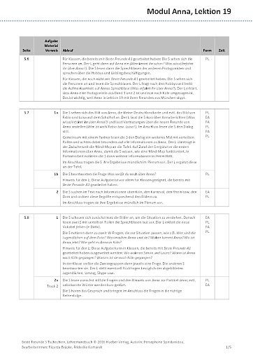 Modul Anna, Lektion 19