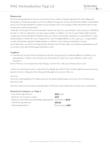 Foto-Hörgeschichte Lektion 2