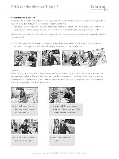 Foto-Hörgeschichte Lektion 5