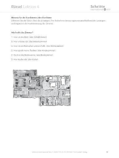 Lektion 4, Rätsel