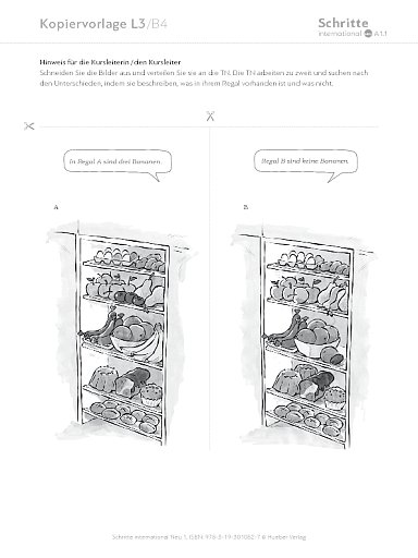 Kopiervorlage, Lektion 3, B4