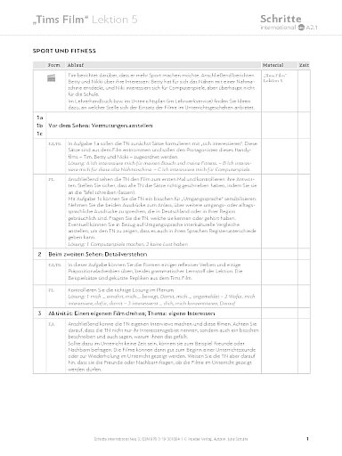 Tims Film, Lektion 5