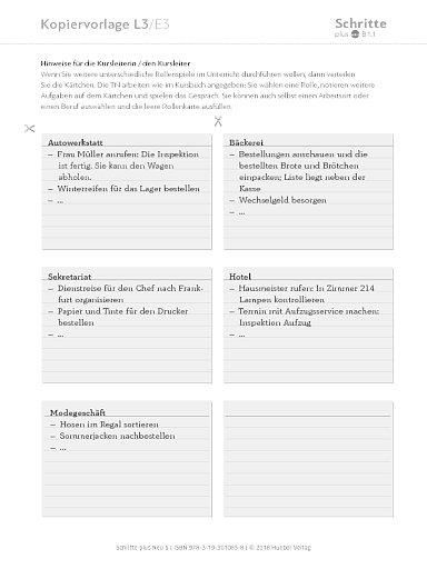 Kopiervorlage, Lektion 03, E3