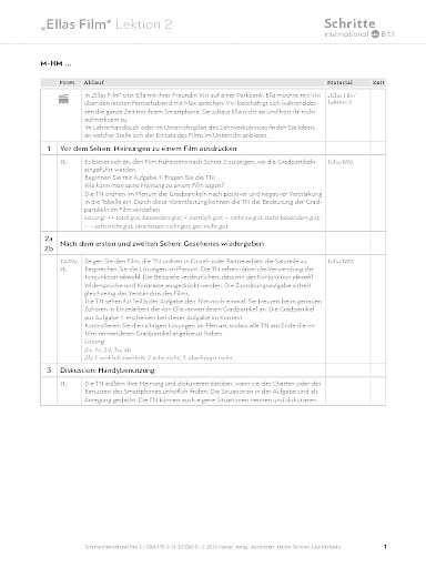 Ellas Film, Lektion 2