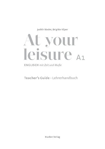 Lehrerhandbuch
