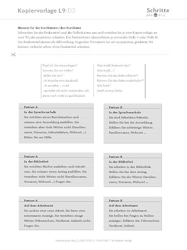 Kopiervorlage, Lektion 09, D3