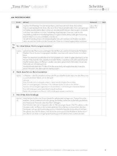 Tims Film, Lektion 8