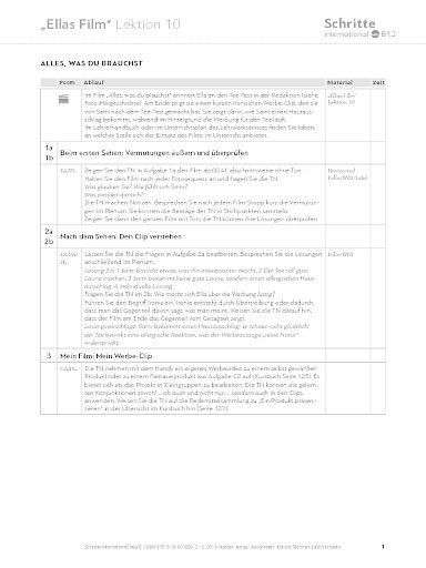 Ellas Film, Lektion 10