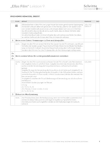 Ellas Film, Lektion 9