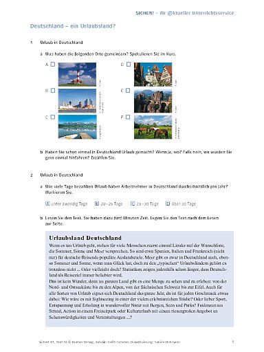 Urlaub in Deutschland