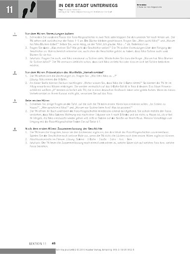 Lektion 11: In der Stadt unterwegs