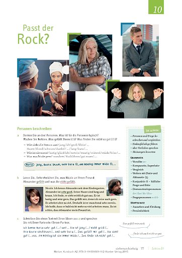 Lektion 10: Passt der Rock?