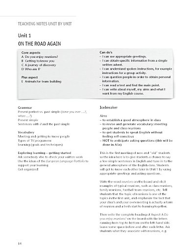 Teacher's Guide Sample Unit 1 + 2