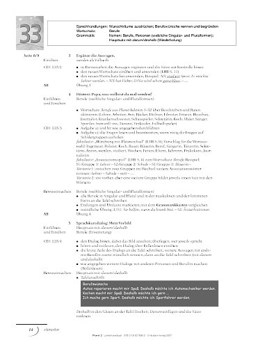 Methodisch-didaktische Hinweise zu Lektion 33 und 34