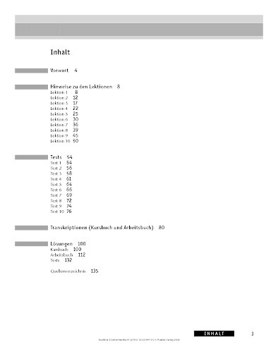Inhaltsverzeichnis
