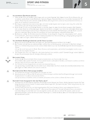 Lektion 5: Sport und Fitness