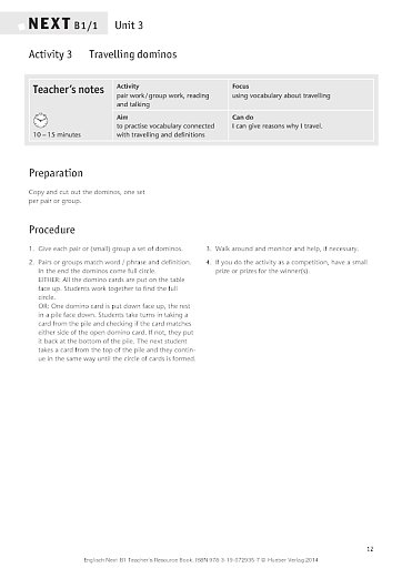 Teacher's Resource Book Sample Unit 3