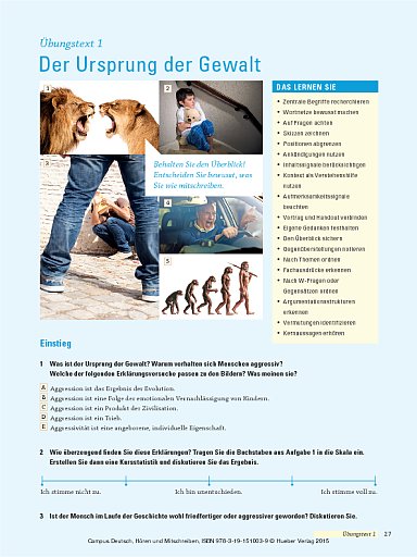 Übungstext: Der Ursprung der Gewalt