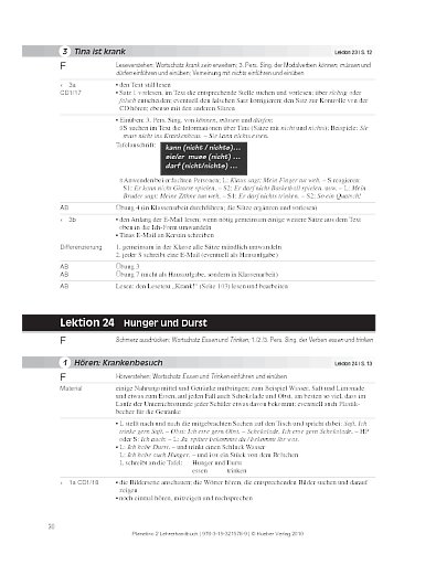 Lektion 24: Hunger und Durst