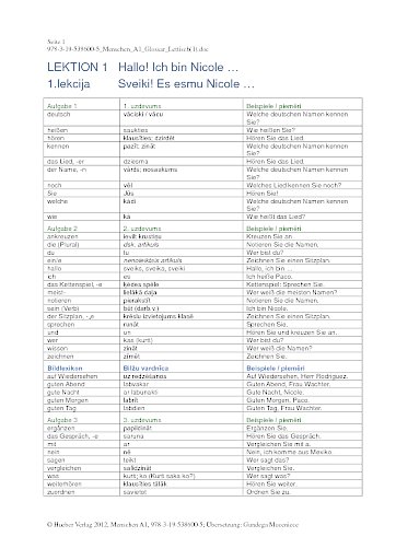 Glossar, Deutsch - Lettisch