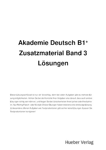 Lösungen Zusatzmaterial