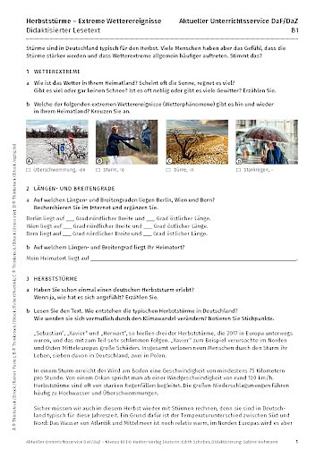 Herbststürme – Extreme Wetterereignisse