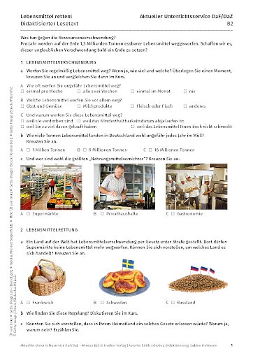 Lebensmittel retten! – Ressourcen­verschwendung