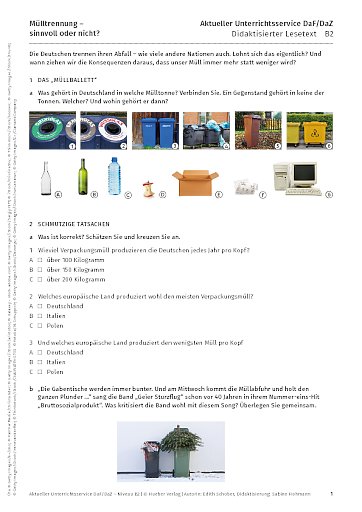 Mülltrennung – sinnvoll oder nicht?