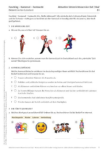 Fasching – Karneval – Fastnacht