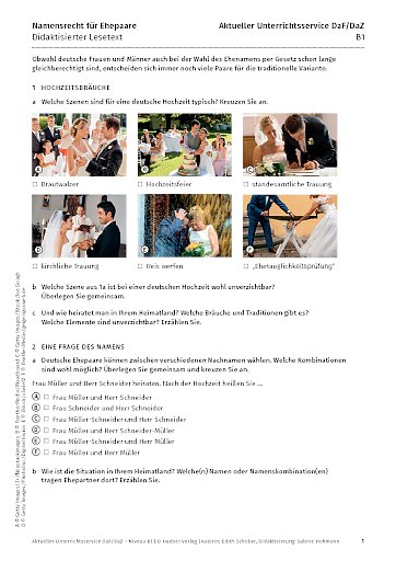 Welcher Name darf’s denn sein? – Namensrecht für Ehepaare