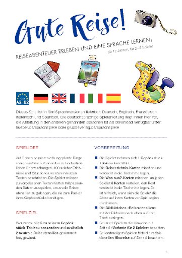 Spielanleitung Deutsch