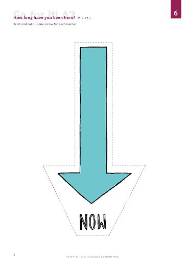 Lektion 6, Seite 87: Timeline arrow