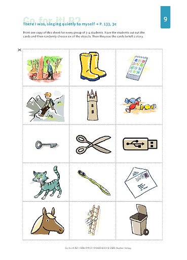 Lektion 9, Seite 133: Picture cards