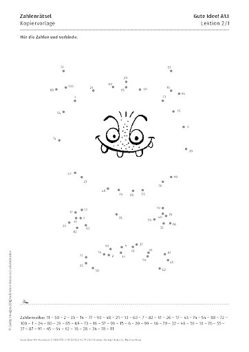 Kopiervorlage: Zahlenrätsel