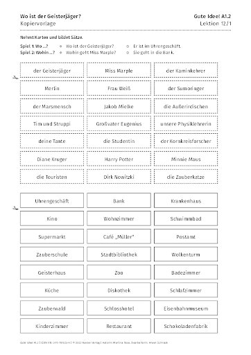 Kopiervorlage: Wo ist der Geisterjäger?