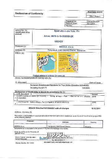 Konformitätserklärung