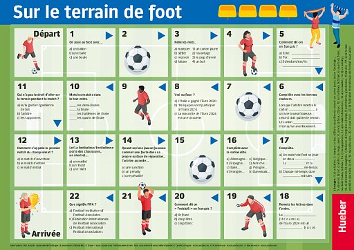 Brettspiel: Sur le terrain de foot