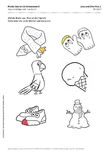 Modul 5: Das ist ein Schneemann.