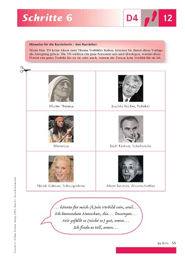 Kopiervorlage zu Lektion 12, D4