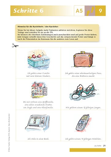 Kopiervorlage zu Lektion 9, A5