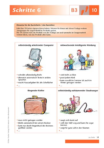 Kopiervorlage zu Lektion 10, B3