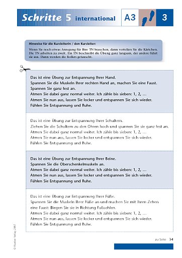 Kopiervorlage zu Lektion 3, A3