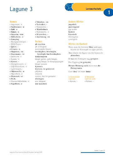 Lagune 3: Lernwortschatz