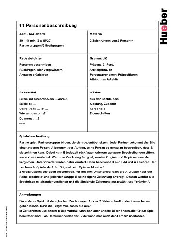 Personenbeschreibung