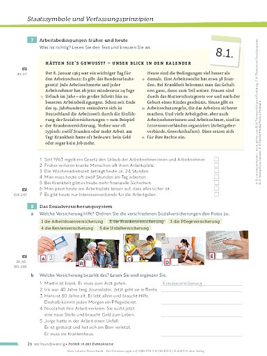 Aktualisierte Kursbuchseiten zur Bundestagswahl 2025 