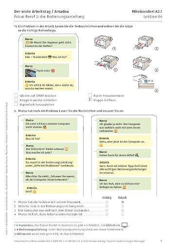 Fokus Beruf: Die Bedienungsanleitung