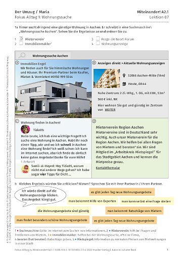 Fokus Alltag: Wohnungssuche