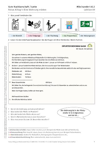 Fokus Alltag: Eine Wohnung mieten